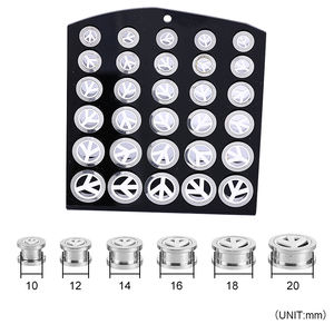 Günstige 30-teilige Set Ohrgurt Edelstahl Double Flared Tunnels Messgeräte Plug Piercing - Product Image 1