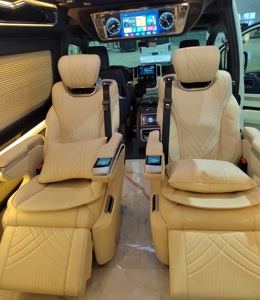 Nouveau siège universel triple pour van limousine, personnalisable, avec réglage électrique du dossier et rotation à 270 degrés - Product Image 2