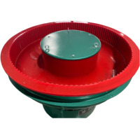 Machine de polissage vibratoire ronde à vitesse réglable de 450 L pour le chanfreinage et l'élimination des bavures des pièces métalliques