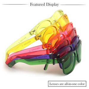 New <strong>Fashion</strong> <strong>Colorful</strong> Retro Classic Designer Sunglasses Yellow Sun <strong>Glasses</strong> Small square Promotion Sunglasses - Product Image 6