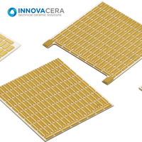 Substrat céramique AlN à conductivité thermique élevée 170-230W/mK avec placage DBC en cuivre à liaison directe pour l'électronique de puissance