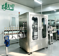 Équipement de test visuel entièrement automatique pour bouteilles d'alcool avec inspection de l'alignement des étiquettes et vérification des caractères imprimés, capuchon incliné