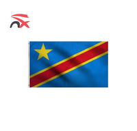 Ensemble de football pour événements sportifs, fêtes et festivals 2026 : Écharpe, bandeau, porte-clés, drapeau du Congo, article de football
