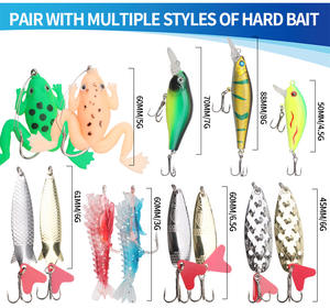 ชุดอุปกรณ์ตกปลา ชุดเหยื่อตกปลาสำหรับปลาเทราต์/ปลาไพค์/ปลาบาส ชุดอุปกรณ์ตกปลาหลายชนิด ชุดอุปกรณ์ตกปลาแบบหลายชั้น กล่องอุปกรณ์ตกปลาแบบมืออาชีพ - Product Image 5