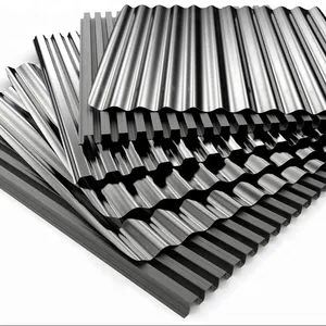 Recipiente de papelão ondulado folha de zinco material de construção diferentes tamanhos de telhas de metal