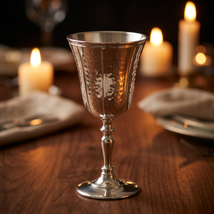 Gobelet en laiton plaqué argent - Product Image 1