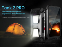 Kedatangan Baru Unihertz Tank 2 Pro 5G LTE GSM Android 14 Global Band Octa Core Gaming Proyektor Lampu Camping 23800mAh 8+256GB IP68