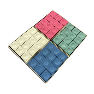 12 piezas por caja. 4 opciones de color. <span class=keywords><strong>Para</strong></span> <span class=keywords><strong>piel</strong></span> seca y <span class=keywords><strong>grasa</strong></span>. Utilizado por los clubes como tiza <span class=keywords><strong>para</strong></span> billar - Product Image 1