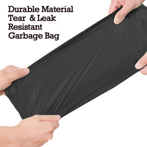 Shandong usine étanche personnalisé imprimé en gros solide jetable noir PE sac poubelle en plastique - Product Image 5