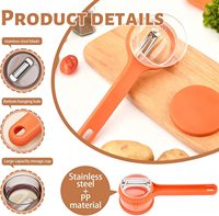 Multifunctionele handmatige roestvrijstalen wortel- en groentesnijder met plastic opbergdoos voor gebruik in de keuken