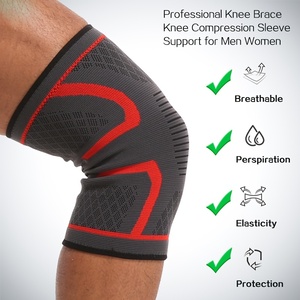 Genouillères de sport tricotées en gros, pour la course, le basketball, le cyclisme et le fitness, antidérapantes, respirantes, en nylon, pour hommes et femmes - Product Image 6