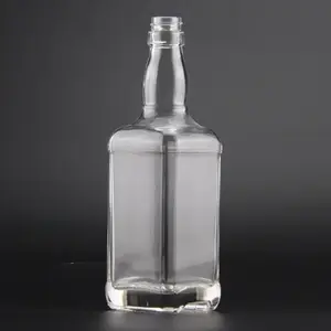 Bottiglia di vetro liquore liquore liquore di Vodka Brandy whisky Gin Tequila personalizzata