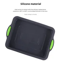 Nouveau moule à brownie carré en silicone pour gâteaux, pains et rouleaux, résistant à la chaleur, non toxique, compatible four, pour la pâtisserie maison transfrontalière