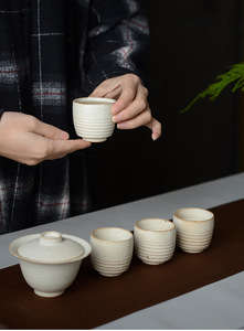 <strong>Japan</strong> Style Simple Crude Pottery Cup Kongfu <strong>Tea</strong> <strong>Sets</strong> - Product Image 4