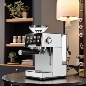 Cafetera de Acero Inoxidable, Cafetera Espresso Doméstica, Máquina Expendedora de Café con Espumador de Leche, Acero Inoxidable de Alta Resistencia - Product Image 2