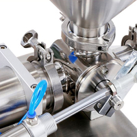 Machine de remplissage quantitative pour liquides épais (détergent, miel, sucre) avec pompe à piston
