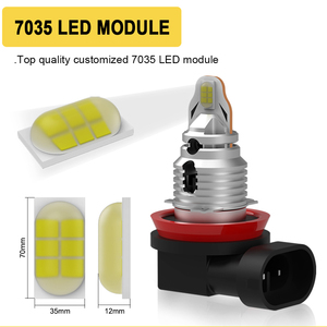 G-VIEW GS <span class=keywords><strong>H8</strong></span> H11 LED Sương Mù Ánh Sáng Bóng Đèn 6500K Không Thấm Nước Chống Lóa Ban Ngày Chạy Đèn DRL Phổ Quát Phù Hợp Cho PGJ19-1 PGJ19-2 Mới - Product Image 4