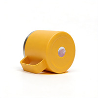 Mug isotherme portable en acier inoxydable 304 de 12 oz, à double paroi, pour le voyage, le bureau, le café, la bière, avec poignée et couvercle