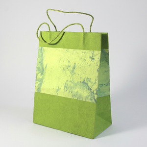 Nuevo Diseño, Papel de Algodón Reciclado Hecho a Mano en India con Estampado de Mármol, Todos los Asas con Cordones de Papel a Juego, Camelon Exports - Product Image 1