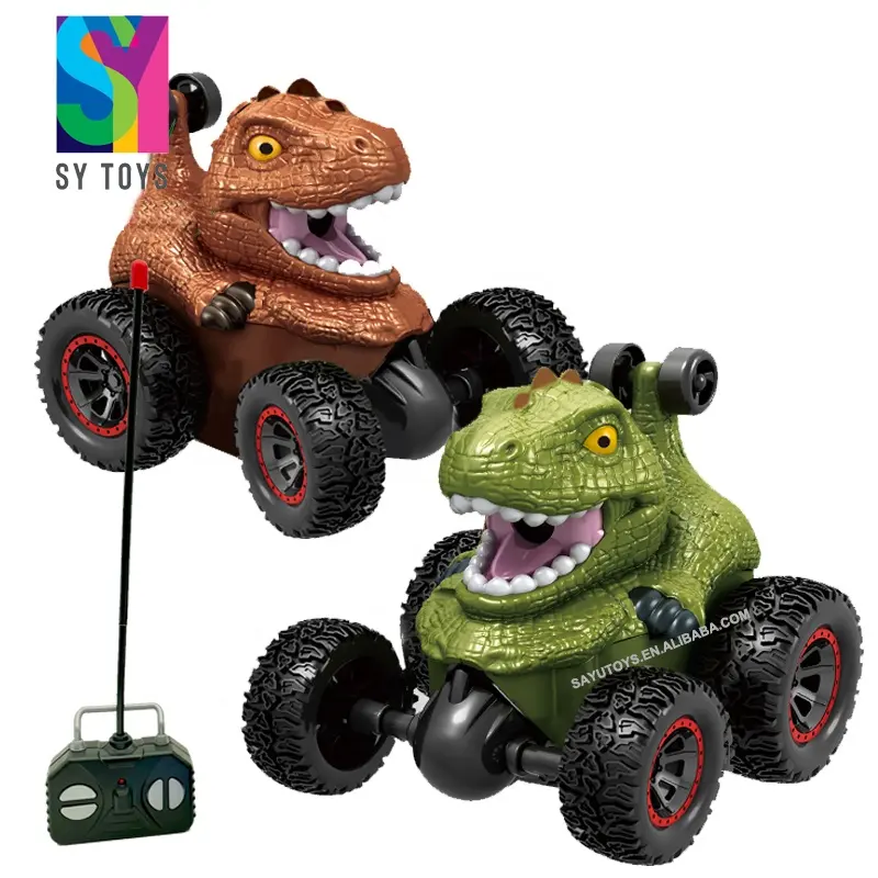 SY remote control truck climbing rolling flip dinosaur toy battery rc car