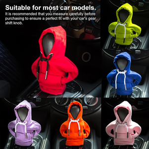 2025 nuevos accesorios divertidos para el Interior del coche, camisa de cabeza de cambio divertida, estilo suéter, perilla de cambio de coche, accesorios interiores de personalidad - Product Image 6