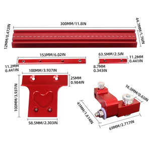 Système <span class=keywords><strong>de</strong></span> guidage <span class=keywords><strong>de</strong></span> Rail parallèle Ensemble <span class=keywords><strong>de</strong></span> rails <span class=keywords><strong>de</strong></span> scie circulaire en alliage d'aluminium Support <span class=keywords><strong>de</strong></span> rail <span class=keywords><strong>de</strong></span> guidage fixe pour piste <span class=keywords><strong>de</strong></span> scie Coupes répétables - Product Image 6