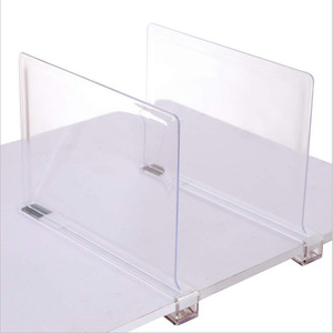 Factory Price Plastic Acrylic <b>Shelf</b> Divider for Closet - Product Image 3