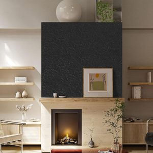 Papel Tapiz ORON Texturizado en Relieve 3D Negro, Vinilo Autoadhesivo Despegable con Acabado de Seda para Decoración de Paredes - Product Image 6