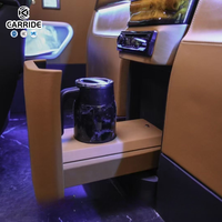 Kit d'aménagement intérieur de luxe pour camping-car CARRIDE, sièges de capitaine en cuir élégants et portables pour Sprinter, Starlight Carbon