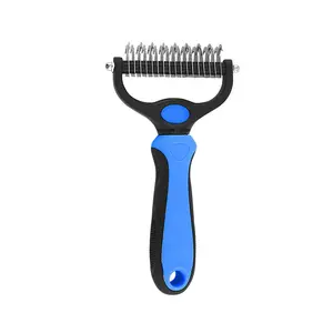 Damatting Self Multi Master Comb Slicker Brush Deodorizing 2 Side Undercoat Rake Pet Cleaning Kit Cat Groom Dog Grooming Tools