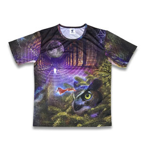 Chemises personnalisées bon marché T-shirts à col rond respirants à impression par sublimation à séchage rapide - Product Image 2