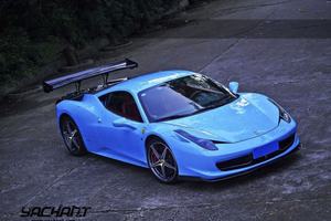 En Fiber De carbone 2010 à 2014 F458 Italia SVR Style <span class=keywords><strong>GT</strong></span>-Aile Spoiler Corps kit Fit Pour F458 Italia <span class=keywords><strong>GT</strong></span> Aile Spoiler - Product Image 6