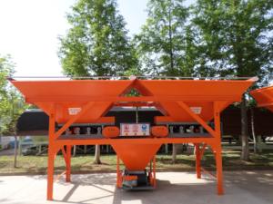 Yüksek kaliteli elektrikli beton harmanlama santrali 3 hazne toplama sistemi yeni kullanılan vidalı konveyör pompa Motor yapımı - Product Image 3