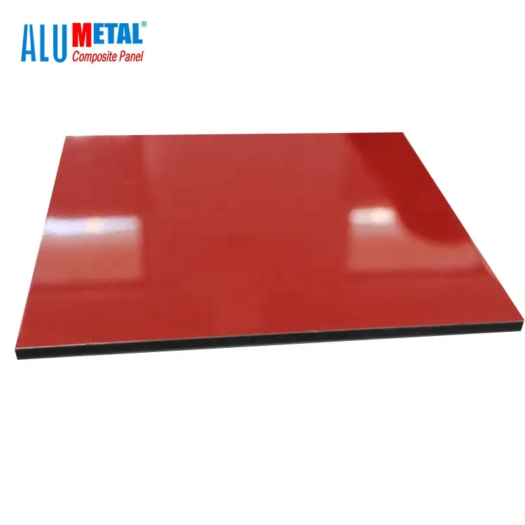 Highgloss Nhôm Composite Panel Nhựa Bên Ngoài Bức Tường Trang Trí Panels Đối Với Vật Liệu Xây Dựng