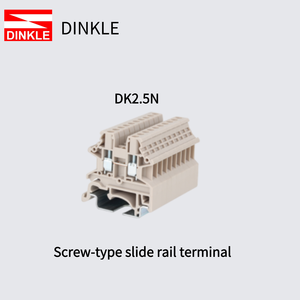 Bloc de bornes DIN à visser DINKLE DK2.5N DK2.5N-PE 2,5 mm fabriqué en Chine - Product Image 1