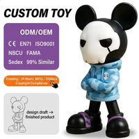 Figurine d'action OEM en vinyle, jouet personnalisé, statue de collection tendance urbaine, support ODM pour affichage sur bureau, cadeau