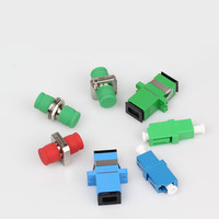 SENKO LC/UPC Duplex Test Pigtail Flange Adapter-Coupler serat ganda untuk Jumper FTTH/pengujian Panel Patch (Model SLCFP-2A1)