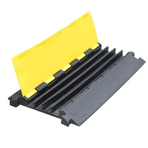 आउटडोर इलेक्ट्रिक केबल सुरक्षा गति पंप प्लास्टिक की स्किंग पीले + काले रबर डेवलेरेशन पट्टी क्रिम्पी प्लेट कवर 30 - Product Image 4