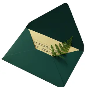 Creative Design Half Round Paper Invitations White Envelope Black Foil Small Card Love Wedding Invitation Set