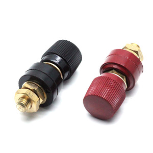 Bloque de terminales con abrazadera de cable para batería M8 M10 de plástico rojo para aplicación en camiones - Product Image 1