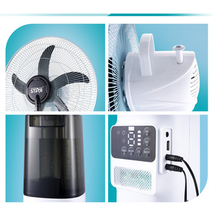 Winningstar 18 Inch Rechargeable Stand Fan With <b>Led</b> Display And Spray Function For Home Use - Product Image 3