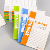 Carnet de notes A5/B5 personnalisé en gros, couverture souple en kraft, lignage horizontal, pour étudiants et fabricants