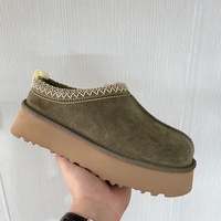 Bottes de Neige Chaudes à Plateforme et Semelle Épaisse en Cuir de Vachette Suédé Fourrure pour Femmes, Dames et Filles Hiver