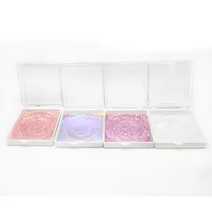 10pcs Wholesale Square False <strong>Eyelash</strong> Packaging Box <strong>Custom</strong> Your Logo Fake <strong>3d</strong> <strong>Mink</strong> <strong>Eyelashes</strong> Boxes Faux Cils Lash Strip <strong>Case</strong> Empty - Product Image 1