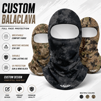 Balaclava personnalisée anti-UV, masque de randonnée léger, imprimé camouflage, masques intégraux pour la pêche, la chasse et les activités de plein air