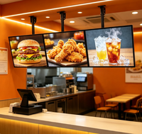 Boîtes lumineuses publicitaires en alliage d'aluminium rectangulaires avec verre trempé personnalisable, haute luminosité pour une utilisation en intérieur/extérieur