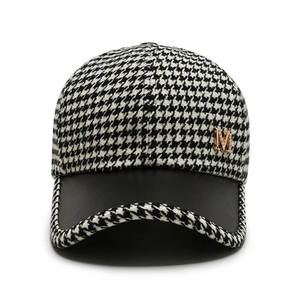 Màu Đen Nâu Houndstooth Bóng Chày Mũ Cho Nam Giới Phụ Nữ Retro Anh Phong Cách Sọc Sọc Mũ Mùa Hè Trucker Cap Gorras Hombre - Product Image 2