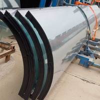 Feuille de verre flexible nano double trempé de haute qualité, design moderne, fenêtre en verre laminé incurvé