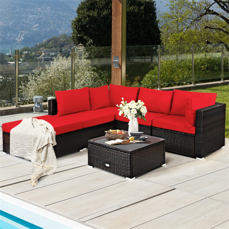 Sofá rojo intenso: muebles infantiles elegantes y con estilo