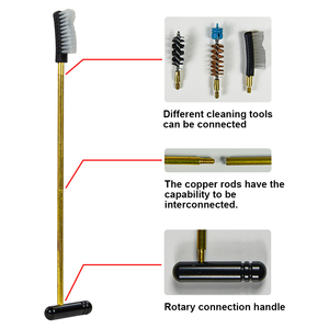 Kit de nettoyage pour pistolet 9mm .40 Cal .. 45 Cal. Brosse Jag Nettoyage Patches Pistolet Petit 9mm - Product Image 5